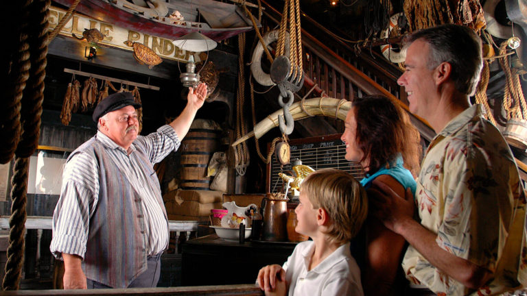 Group tour inside the Key West Shipwreck Museum