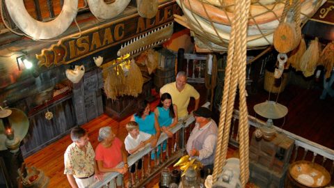 Group tour inside the Key West Shipwreck Museum