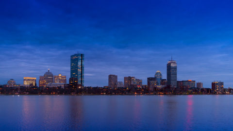 Boston Skyline at night