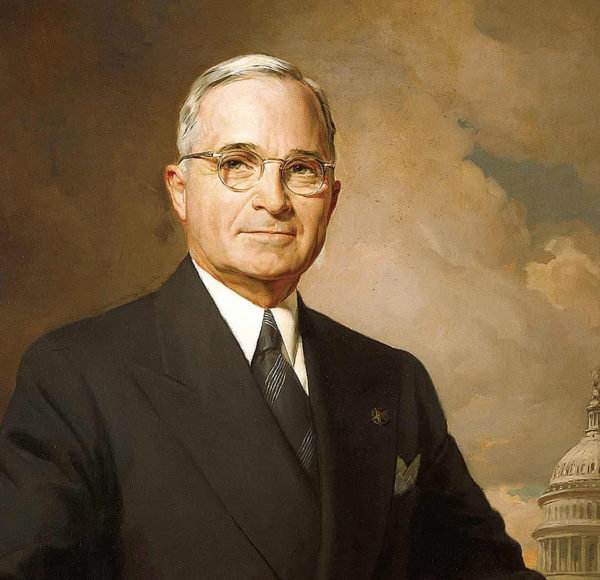 portrait painting of President Harry Truman