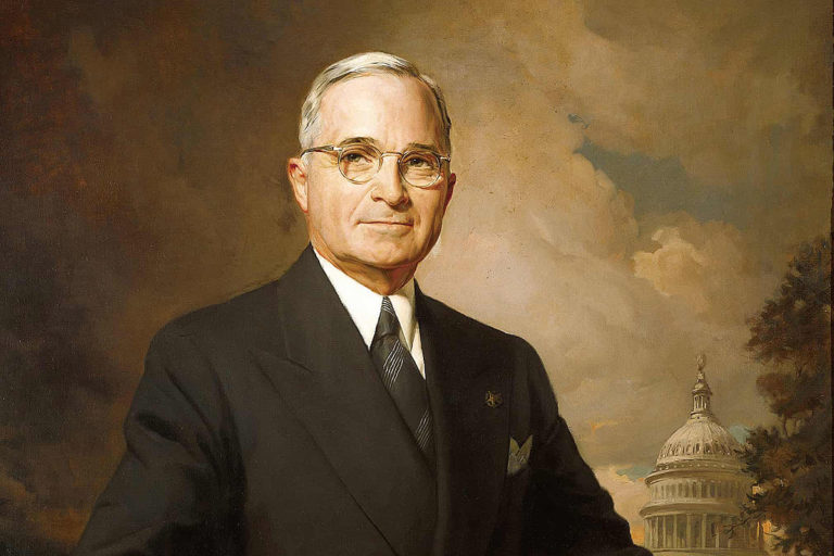 portrait painting of President Harry Truman
