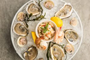 Plate of seafood from Thirsty Mermaid