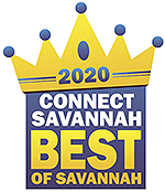 logo that reads '2020 Connect Savannah Best of Savannah'