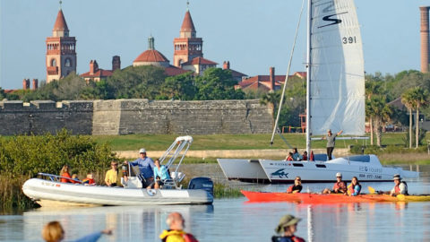 Eco Tour kayakers in St. Augustine