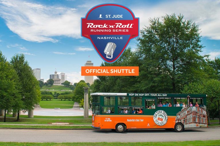 Nashville rock 'n' roll running series shuttle