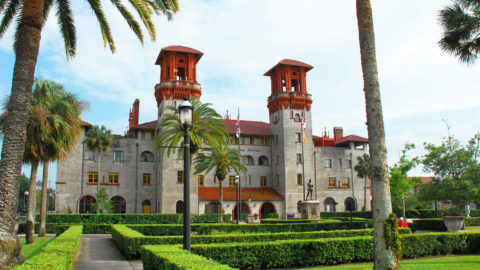 The outside of Lightner Museum in St. Augustine, FL