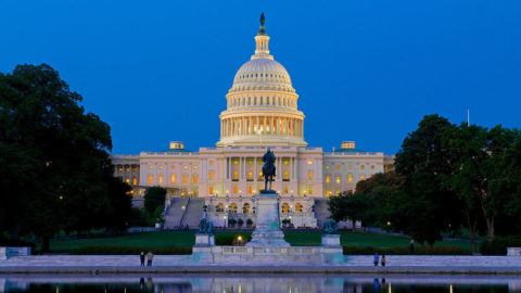 washington dc capitol at night