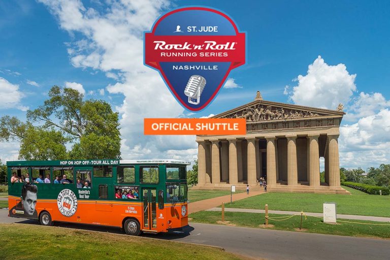 Nashville rock 'n' roll running series shuttle