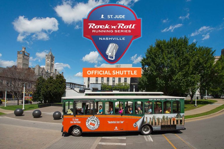 Nashville rock 'n' roll running series shuttle