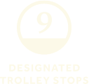 9 designated stops