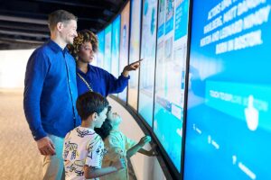 View Boston interactive screens and family