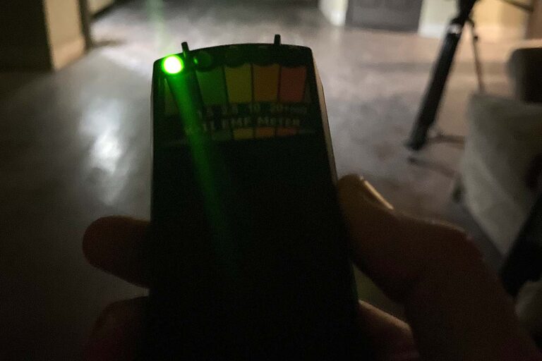 Ghost Hunters of Savannah Paranormal Investigation EMF meter