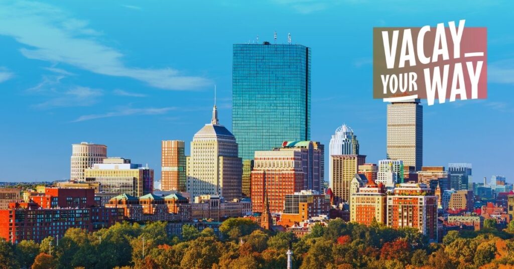 Boston Vacay Your Way and park and city skyline 