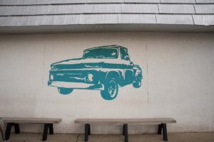 Green Truck Pub Mural Savannah