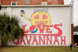 Pepsi Bottling Plant Mural Savannah