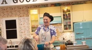 chef and guests at Key West Cooking School 