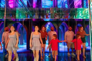 guests at mirror maze
