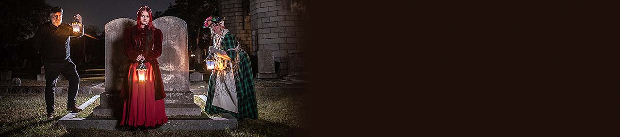 Charleston Ghosts & Gravestones hosts inside Bethany Cemetery