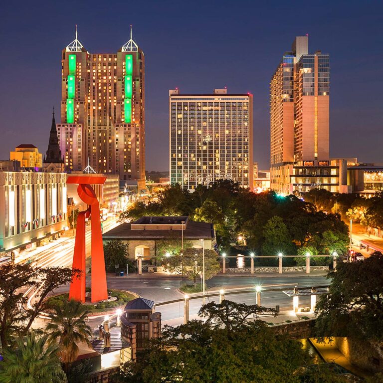 San Antonio skyline at night