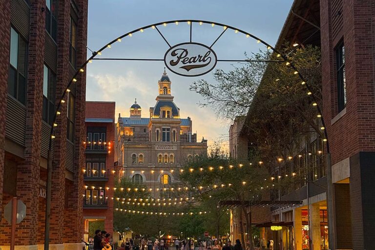 The Pearl in San Antonio at night