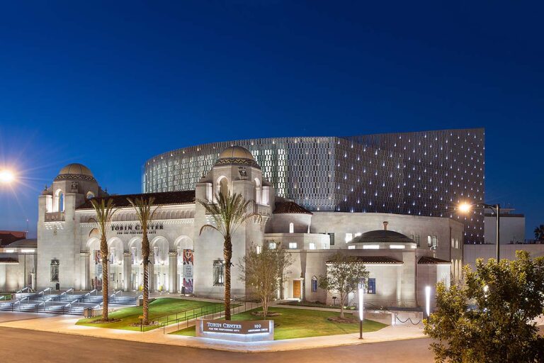Tobin Center in San Antonio at night