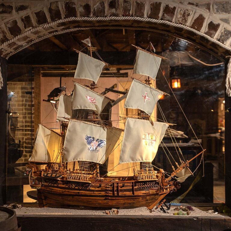 Savannah Pirates and Treasure Museum ship model