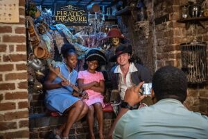 guests and host at Savannah Pirates and Treasure Museum