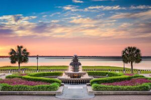 Charleston Waterfront Park & Pineapple Fountain