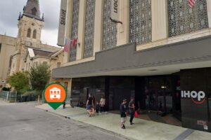 view of Alamo Plaza stop in San Antonio