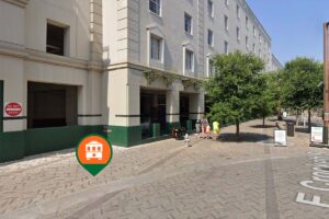 view of Crockett Hotel stop in San Antonio 