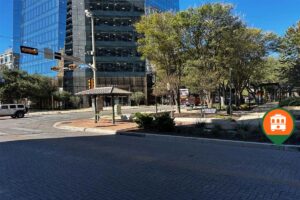 view of West Houston Street stop in San Antonio