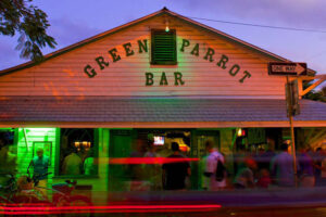 Green Parrot Bar in Key West, known for its vibrant outdoor