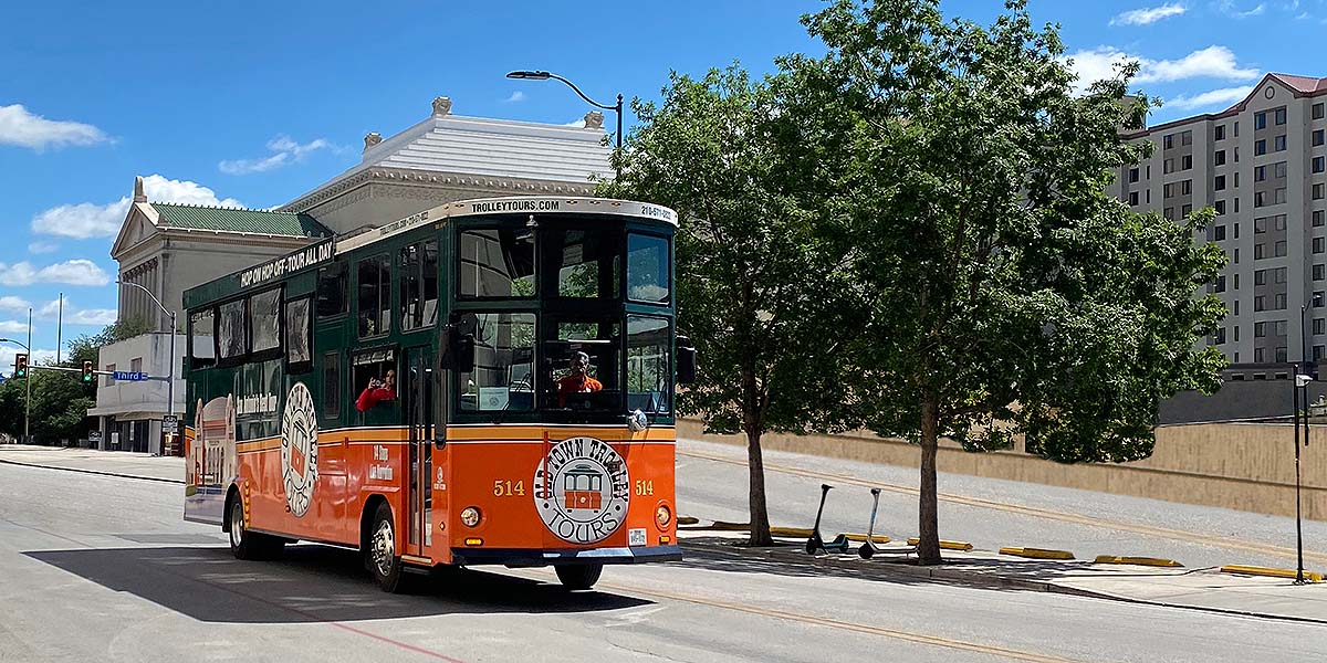 Old Town Trolley in San Antonio