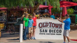 family at Old Town San Diego State Historic Park