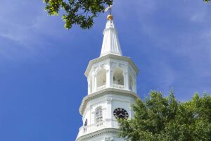 St. Michael's Episcopal Church spire in Charleston