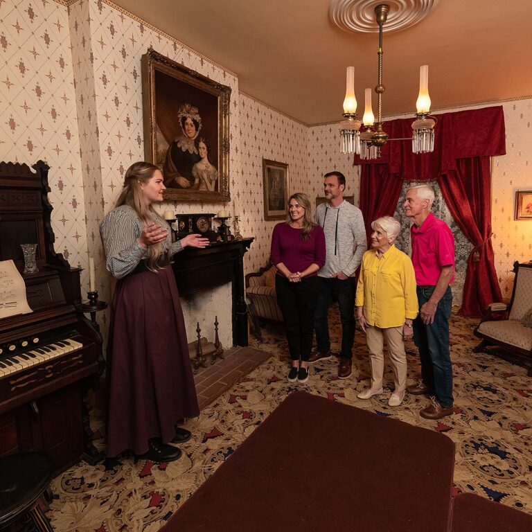 Whaley House guests at parlor