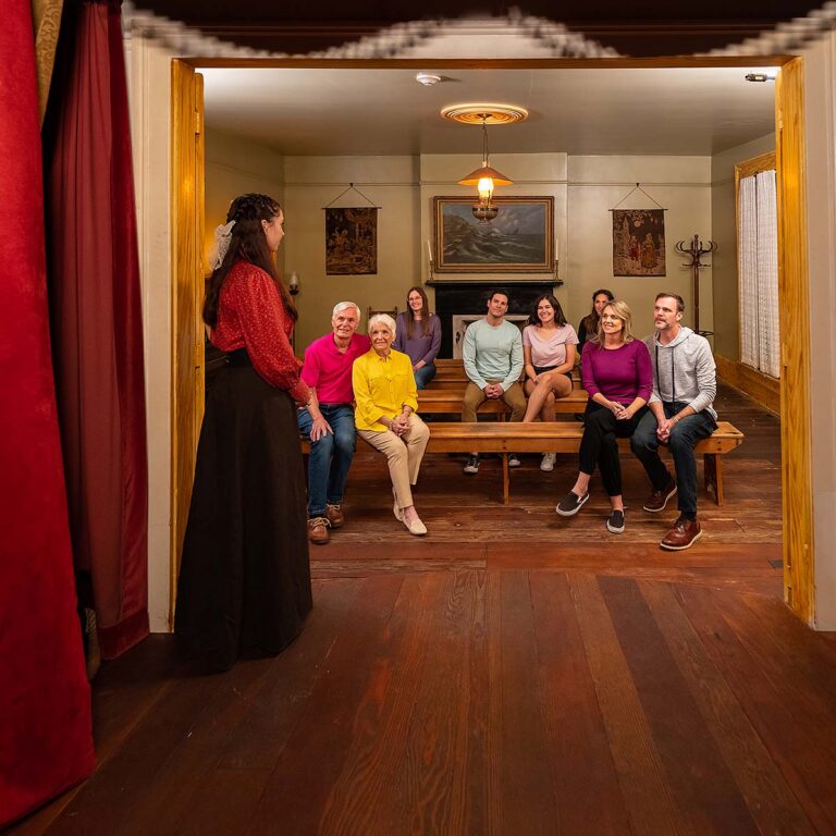 guests at Whaley House theatre